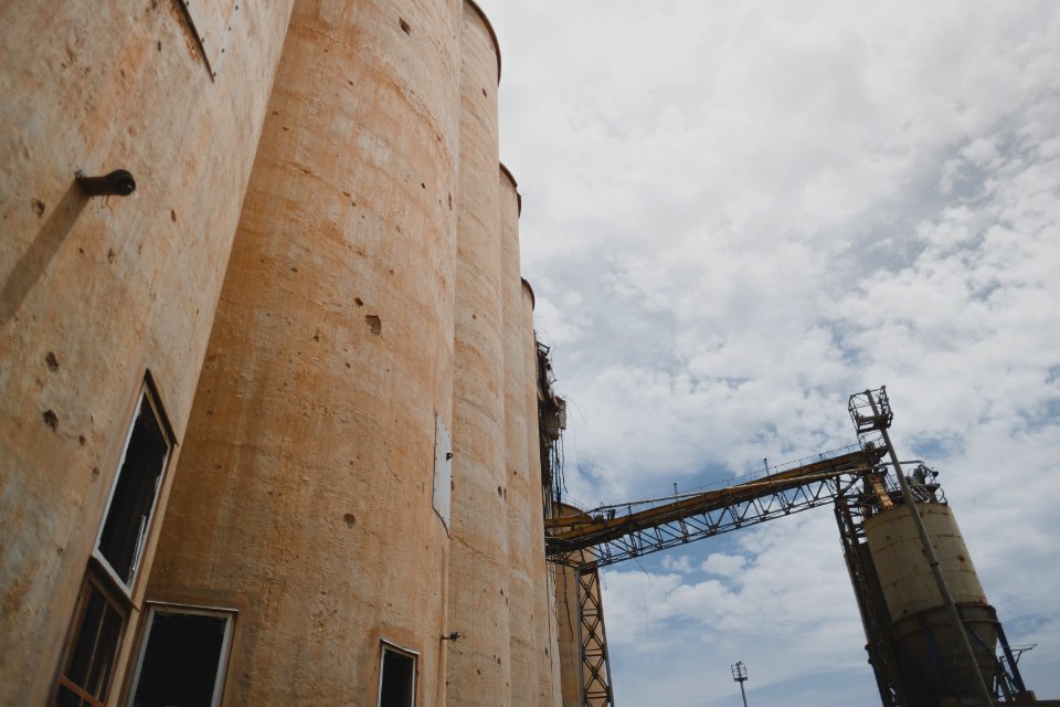 Views in June of 2019 of Sinjar's ruined silo, destroyed during the war with the Islamic State 01