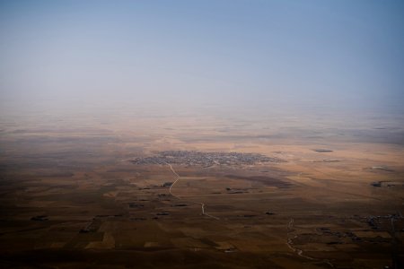 Views in June of 2019 of the north side of Sinjar mountain, as seen from the Ezidi shrine of Chil Mera 11