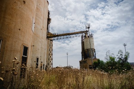 Views in June of 2019 of Sinjar's ruined silo, destroyed during the war with the Islamic State 02