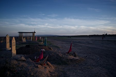 Views of the cemeter around the Kakaii shrines and cemetery at Wardik, near Hamdaniyah, now administered in Erbil Governorate 11