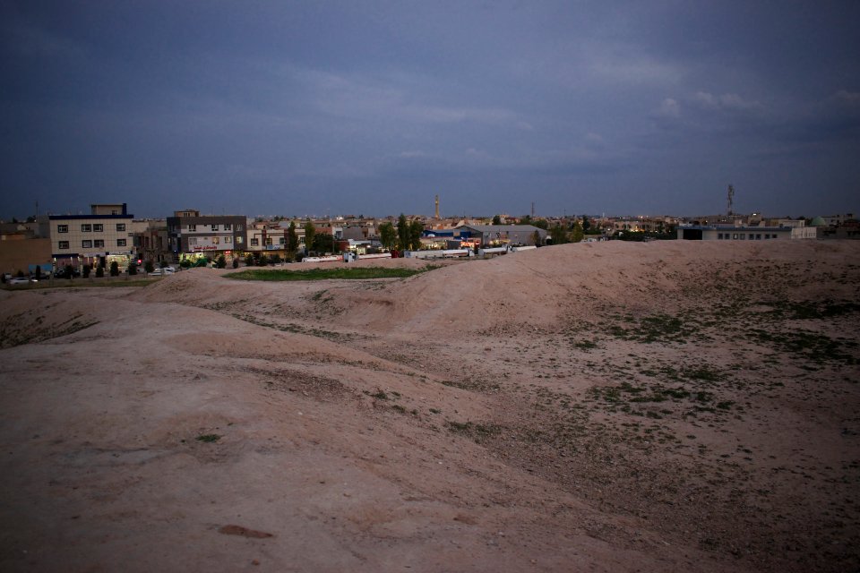 Views of pottery sherds, previous excavation sites, and the mound itself at 'Kelik Mishik' archaeological mound in Erbil 23