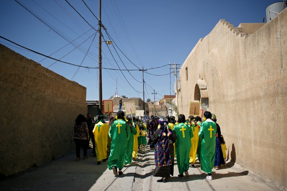 Views of the 2018 Palm Sunday festival in the Chaldean Catholic town of alQosh 44