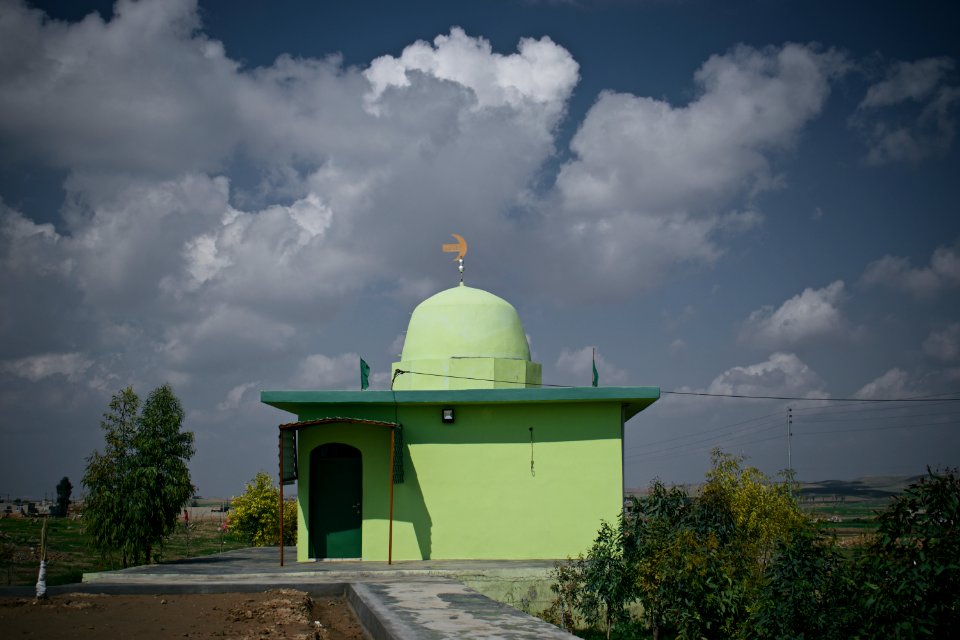 Views of the cemetery, auxiliary shrines, and main shrine oh Shah Hayas in the Kakaii village Wardik 07