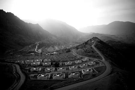 Views of the abandoned resort development behind Bekhma Dam 05