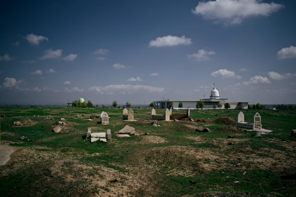 Views of the cemetery, auxiliary shrines, and main shrine oh Shah Hayas in the Kakaii village Wardik 28