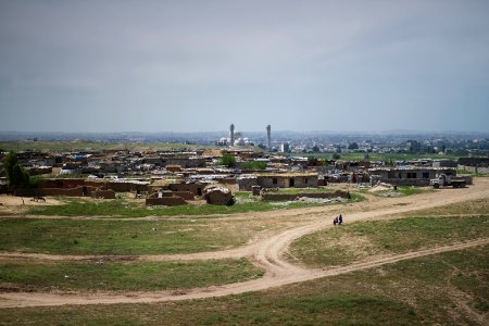 Views of the archaeological site of Nineveh in modern-day Mosul, currently occupied by squatters 06