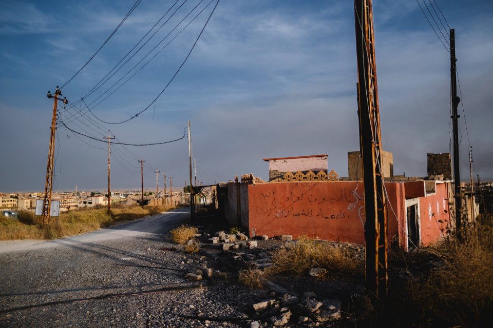 Views in June of 2019 of ruined buildings around the center of Shingal (Sinjar) town 32