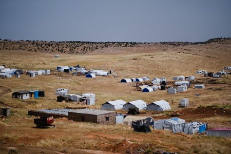 Views in June of 2019 around Sardashte Camp for displaced Ezidis, at the top of Shingal mountain 07