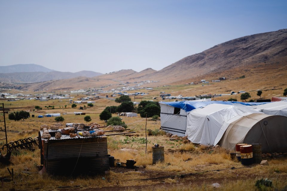 Views in June of 2019 around Sardashte Camp for displaced Ezidis, atop Shingal Mountain 08
