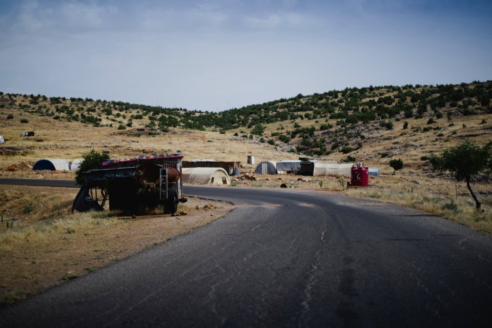 Views in June of 2019 around Sardashte Camp for displaced Ezidis, atop Shingal Mountain 04