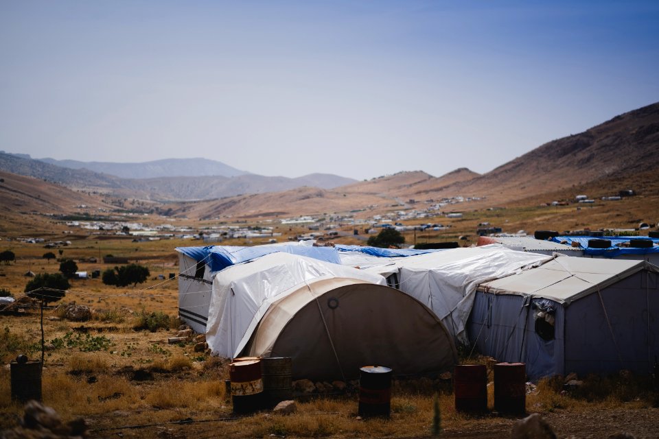 Views in June of 2019 around Sardashte Camp for displaced Ezidis, atop Shingal Mountain 03