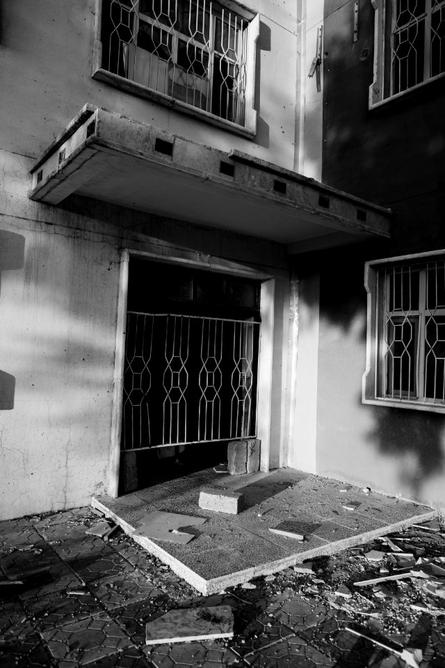 Views in July of 2019 in, from, and around the main institute in Shingal (Sinjar) after war with the Islamic State 12