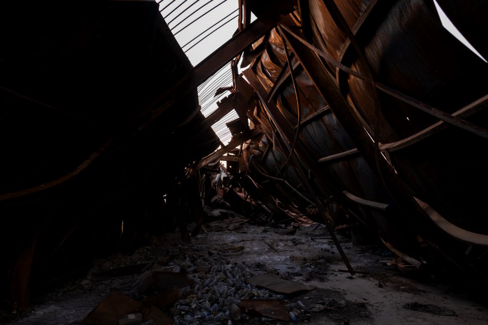 Views in July of 2019 of ruins around the city center of Shingal, following the war with the Islamic State 17