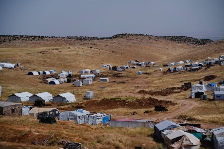 Views in June of 2019 around Sardashte Camp for displaced Ezidis, at the top of Shingal mountain 03