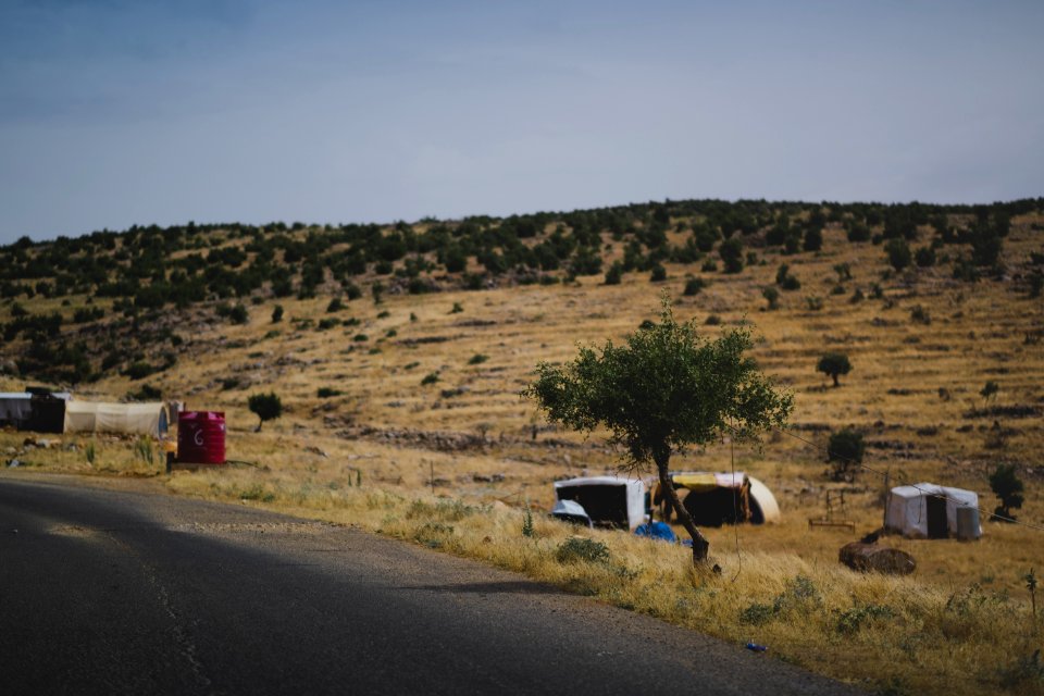 Views in June of 2019 around Sardashte Camp for displaced Ezidis, atop Shingal Mountain 10