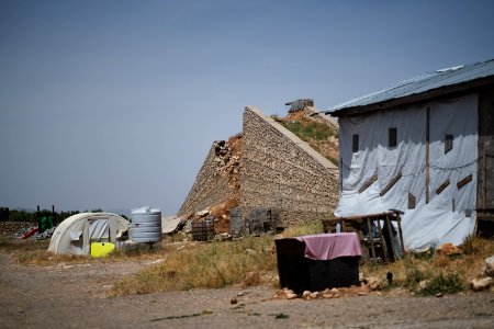 Views in June of 2019 around the Ezidi shrine of Chil Mera on Shingal Mountain 26
