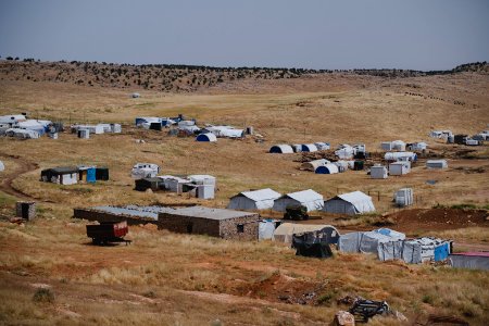 Views in June of 2019 around Sardashte Camp for displaced Ezidis, at the top of Shingal mountain 02