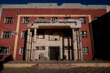 Views in July of 2019 in, around, and from the main institute in Shingal (Sinjar) after war with the Islamic State 29
