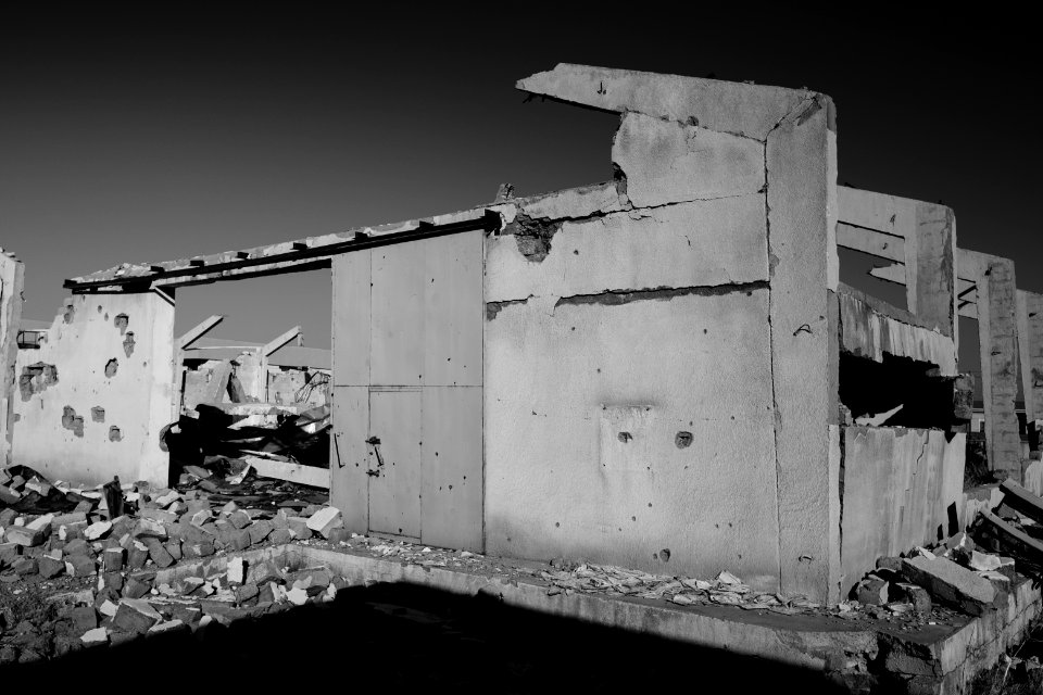 Views in July of 2019 of ruins around the city center of Shingal, following the war with the Islamic State 04