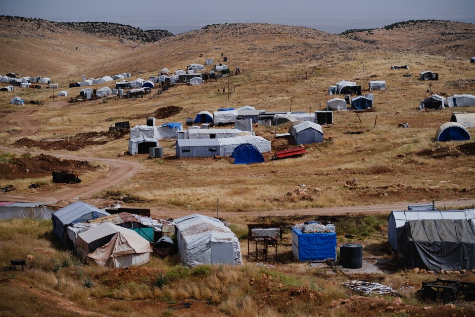Views in June of 2019 around Sardashte Camp for displaced Ezidis, at the top of Shingal mountain 01