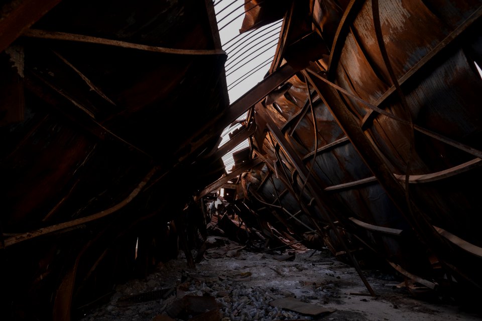 Views in July of 2019 of ruins around the city center of Shingal, following the war with the Islamic State 09