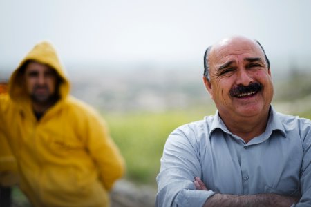 Views in May 2019 at the reconstruction of the Ezidi Shrine of Maawi overlooking Shingal, following the shrine's destruction by the Islamic State 43