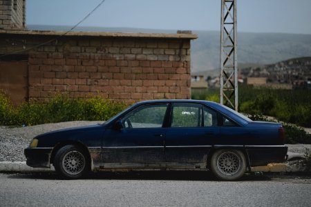 Views in May of 2019 around the main gate of the Ezidi Progress Party's main office in downtown Shingal 06