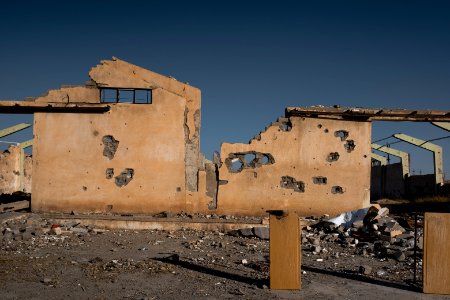 Views in July of 2019 of ruins around the city center of Shingal, following the war with the Islamic State 02