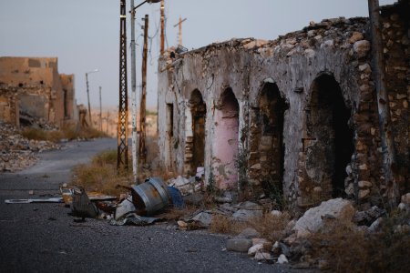 Views in June of 2019 of ruined buildings in the old neighborhood of Shingal (Sinjar) 24