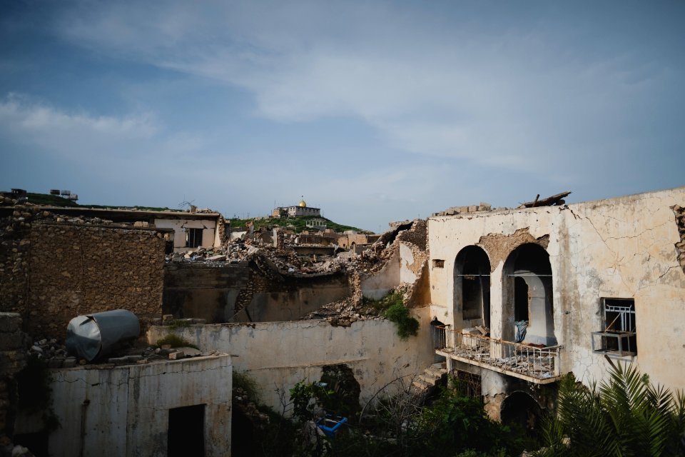 Views in May of 2019 around the ruined old city of Shingal after the war with the Islamic State 02