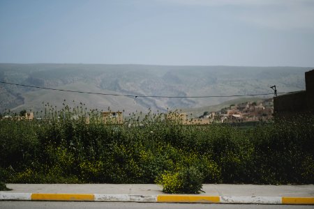 Views in May of 2019 around the main gate of the Ezidi Progress Party's main office in downtown Shingal 09