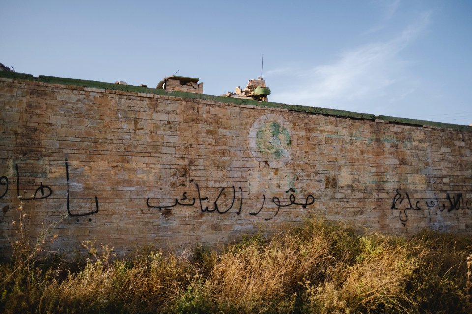 Views in June of 2019 of ruined buildings around the center of Shingal (Sinjar) town 34
