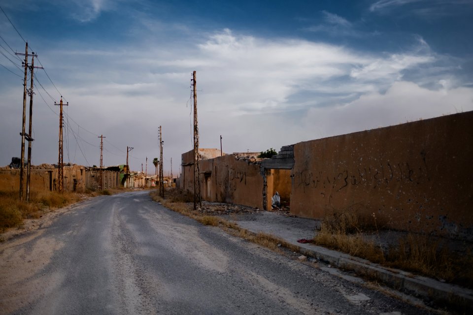 Views in June of 2019 of ruined buildings around the center of Shingal (Sinjar) town 49