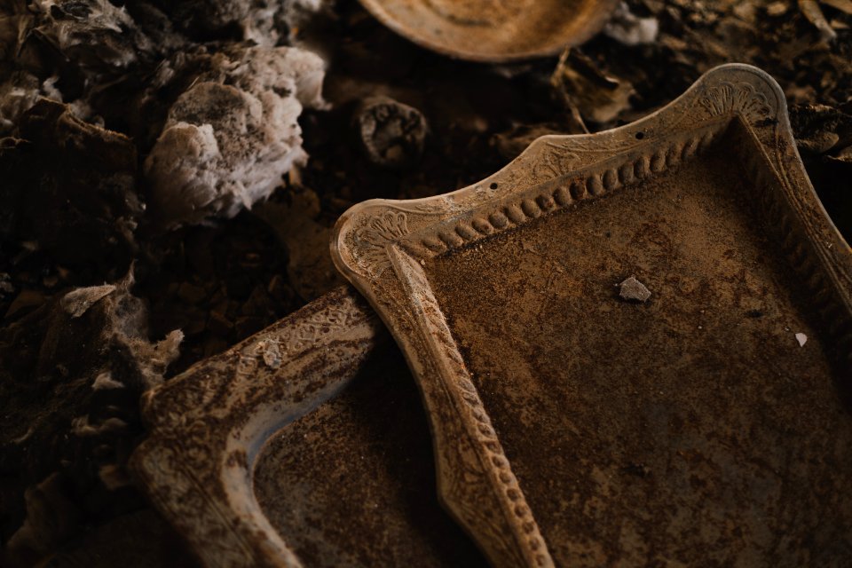 Views in June of 2019 of ruined buildings in the old neighborhood of Shingal (Sinjar) 05
