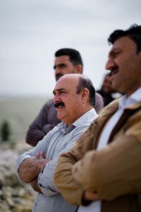 Views in May 2019 at the reconstruction of the Ezidi Shrine of Maawi overlooking Shingal, following the shrine's destruction by the Islamic State 36