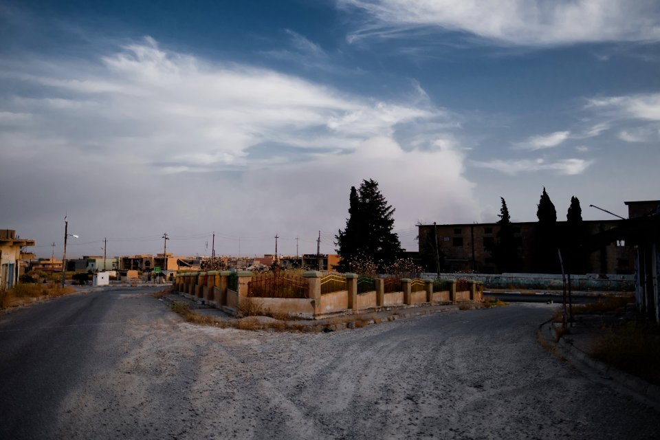 Views in June of 2019 of ruined buildings around the center of Shingal (Sinjar) town 50