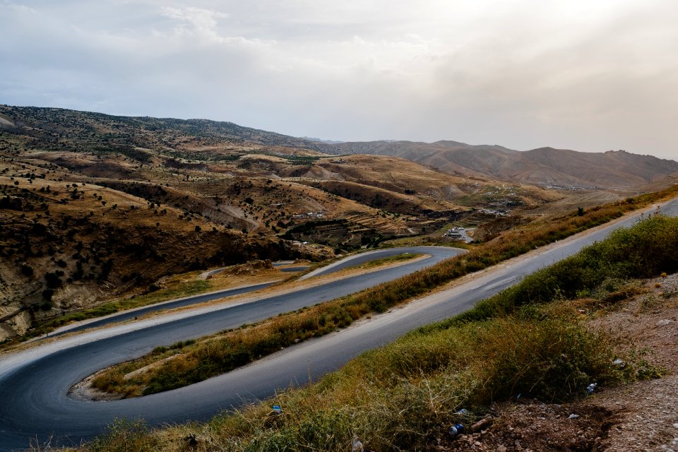 Views in June of 2019 of the road to the tobacco fields at the top of Shingal Mountain 12