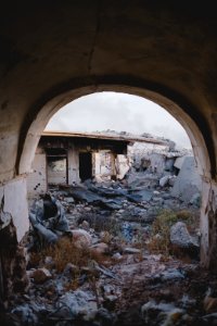 Views in June of 2019 of ruined buildings around the center of Shingal (Sinjar) town 43
