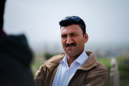 Views in May 2019 at the reconstruction of the Ezidi Shrine of Maawi overlooking Shingal, following the shrine's destruction by the Islamic State 45