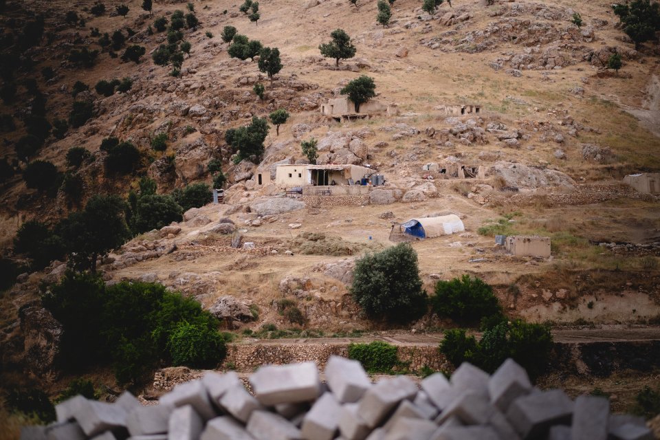 Views in June of 2019 around the tobacco fields atop Shingal Mountain 16