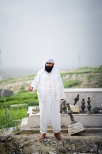 Views in May 2019 at the reconstruction of the Ezidi Shrine of Maawi overlooking Shingal, following the shrine's destruction by the Islamic State 27