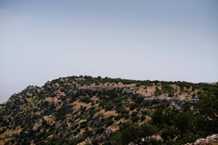 Views in June of 2019 of the north side of Sinjar mountain, as seen from the Ezidi shrine of Chil Mera 15