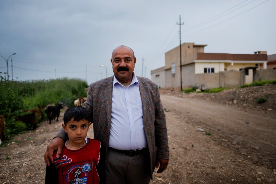 Views in May of 2019 around downtown Shingal at sunset 14