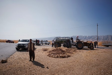 Views of the field fires in summer of 2019 that were sweeping across Sinjar (Shingal) 14