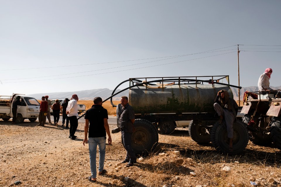 Views of the field fires in summer of 2019 that were sweeping across Sinjar (Shingal) 16