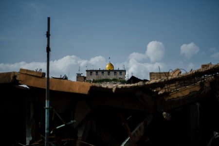 Views in May of 2019 around the old city center area of Shingal, ruined in the war with the Islamic State 04