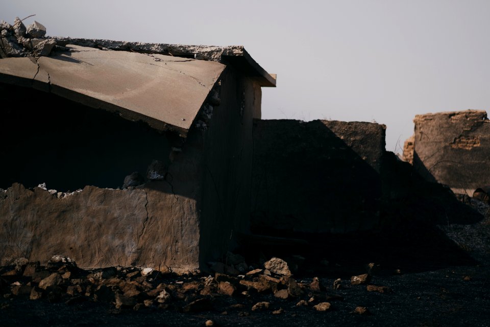 Views of the Ezidi village Hardan in Sinjar District, burned in 2019 in the summer fires 20