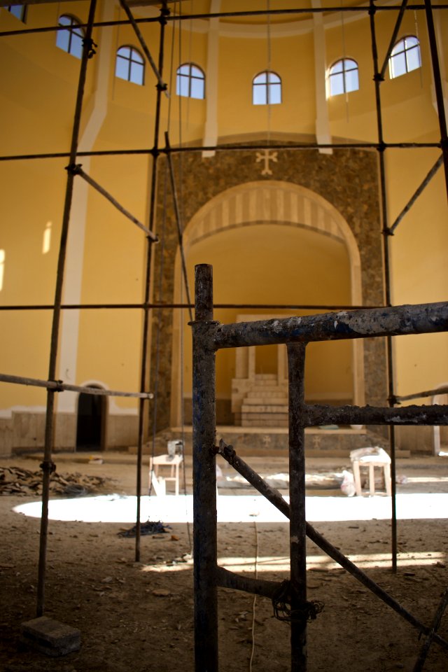 Views of an Armenian church being constructed at the outskirts of the Ankawa neigborhood in Erbil 26