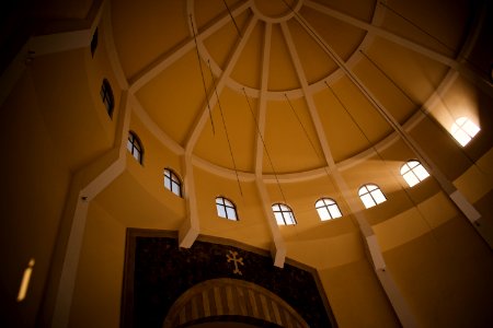 Views of an Armenian church being constructed at the outskirts of the Ankawa neigborhood in Erbil 21
