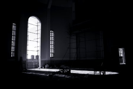 Views of an Armenian church being constructed at the outskirts of the Ankawa neigborhood in Erbil 12